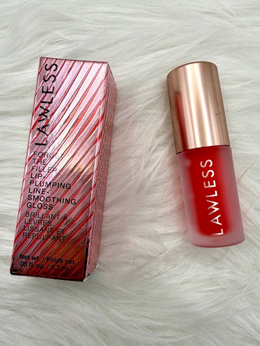 Lawless Forget The Filler Lip Plumper Line Smoothing Gloss - Cherry Vanilla